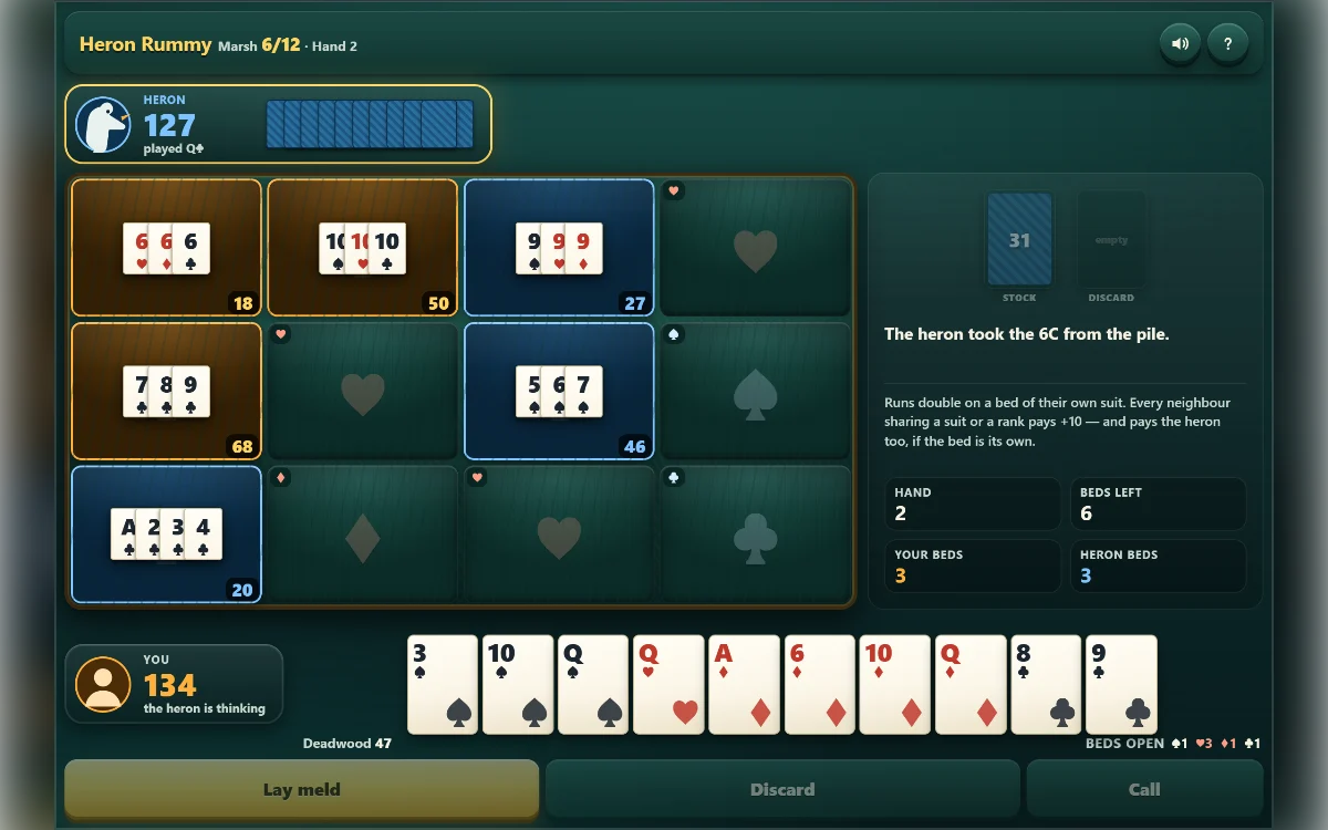Heron Rummy cover art